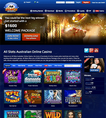 All Slots Casino Website